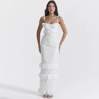Chic garden party dress white