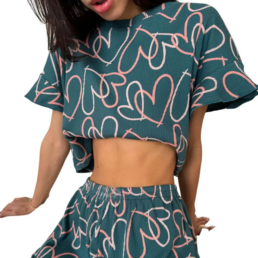 comfortable short sleeve elastic waist Cozy for Ladies