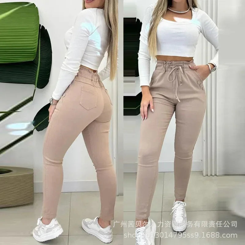 Fleece Lined Thermal Joggers with 2 Pockets