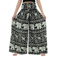 Elastic Wide Leg Pants Fashion Chiffon Trousers