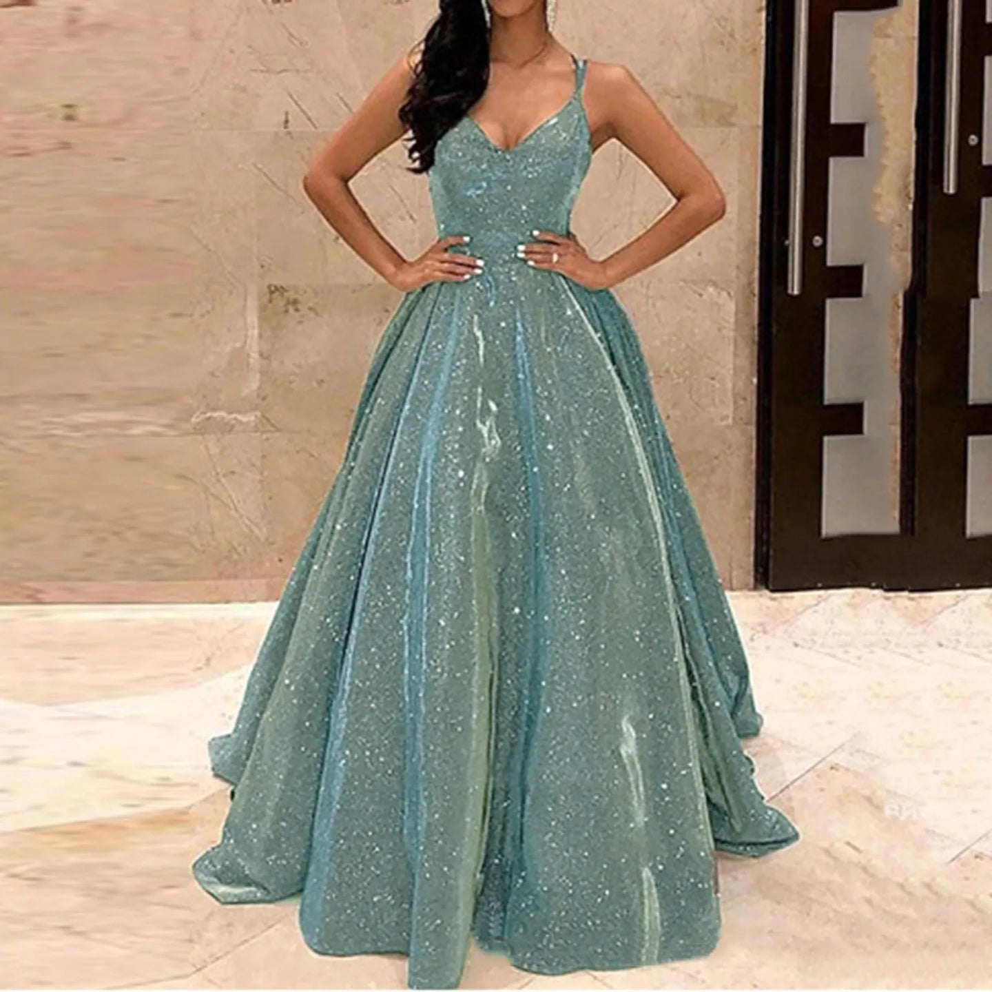 Fashion Sling Slim Dress Evening Dress