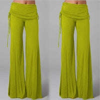 Women Flares Dance Yoga Pants Solid Color