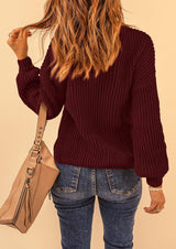 Fall Sweaters for Women 2025 Fashion Long Sleeve Casual Ribbed Knit Winter Clothes Pullover Jumper Tops