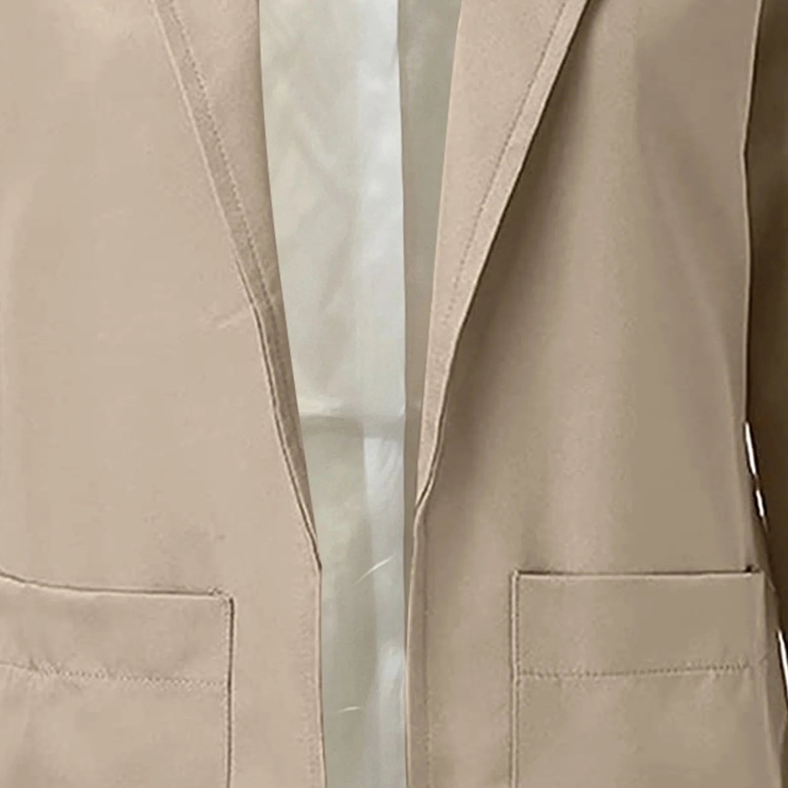 Womens Blazer Coat Fall Open Front Blazers Formal Work Jacket Solid Color Business Office Jackets with Pockets