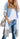 Lovaru Womens Boho Open Front Cardigan Colorblock Long Sleeve Loose Knit Lightweight Sweaters
