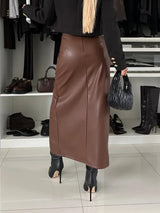 Autumn business casual women’s skirt