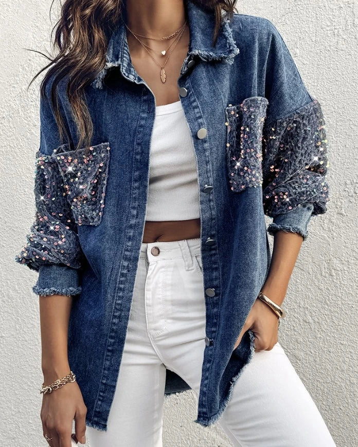 Button-up women’s shacket for fall
