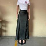 Clubwear faux leather skirt