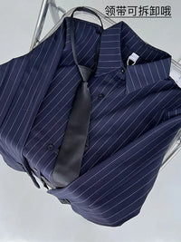 Collared top button detail side profile