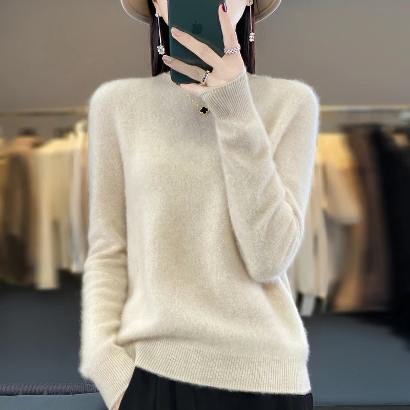 Cozy O-neck winter sweater