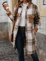 Elegant silhouette full-length jacket