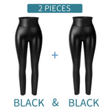 Flattering high-rise faux leather pants