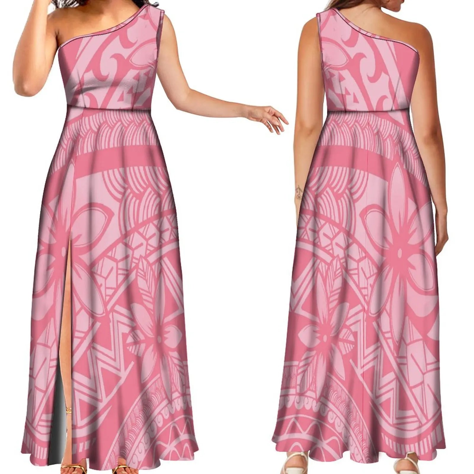 Flowy beach dress with elastic waist