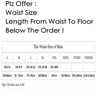 Full-length flowing skirt for women