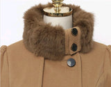 Women's Winter Slim Long Wool Sherpa Coat Double