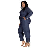 Streetwear Women Plus Size Denim Jumpsuits