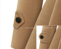 Women's Winter Slim Long Wool Sherpa Coat Double
