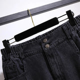 Spring Autumn Loose High Waist Slim Jeans