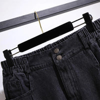 Spring Autumn Loose High Waist Slim Jeans