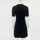 Minimalist white fashion dress