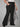 Plus size high-waist palazzo pants front view