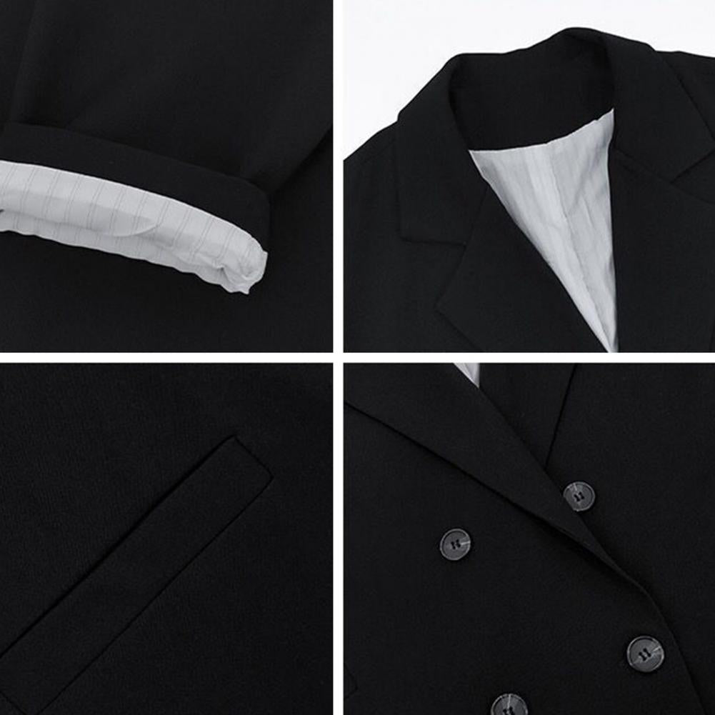 Notched Collar Business Blazer Suit Coat
