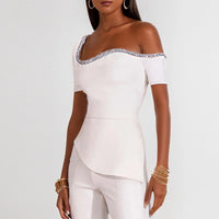 Dawery Sexy High Waist Asymmetrical Slim Jumpsuit