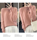 Women's Casual Knitted Pullover Coat – Soft O-Neck Winter Sweater