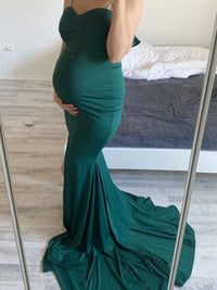Missord Elegant Wine Mermaid Evening Dress