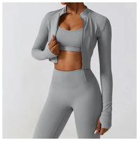 Women's Long Sleeve Top Zipper Jacket