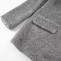 Streetwear Long Hairy Shaggy Blazer Coats
