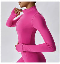 Women's Long Sleeve Top Zipper Jacket