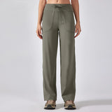 wide leg yoga pants drawstring