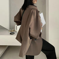 Notched Collar Business Blazer Suit Coat