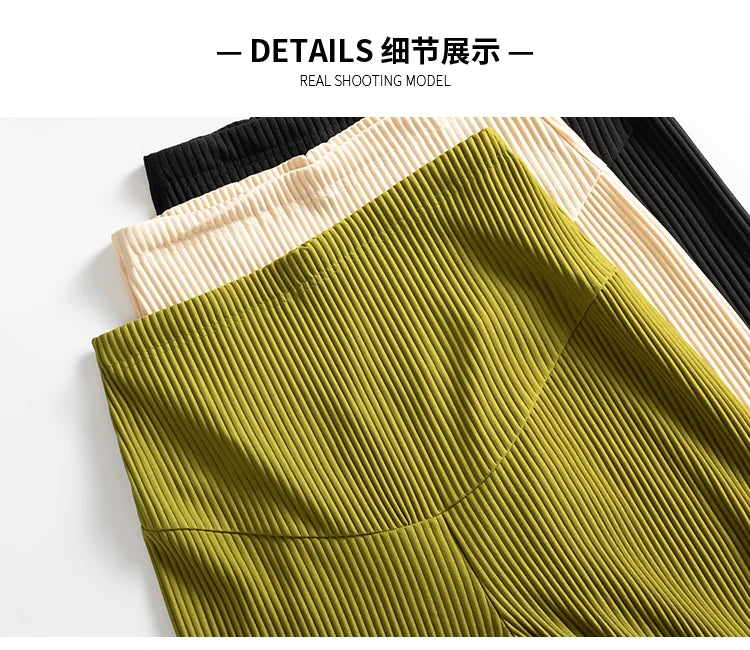 Fashion Pleat Chiffon Maternity Pants