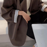 Notched Collar Business Blazer Suit Coat