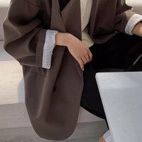 Notched Collar Business Blazer Suit Coat