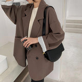 Notched Collar Business Blazer Suit Coat