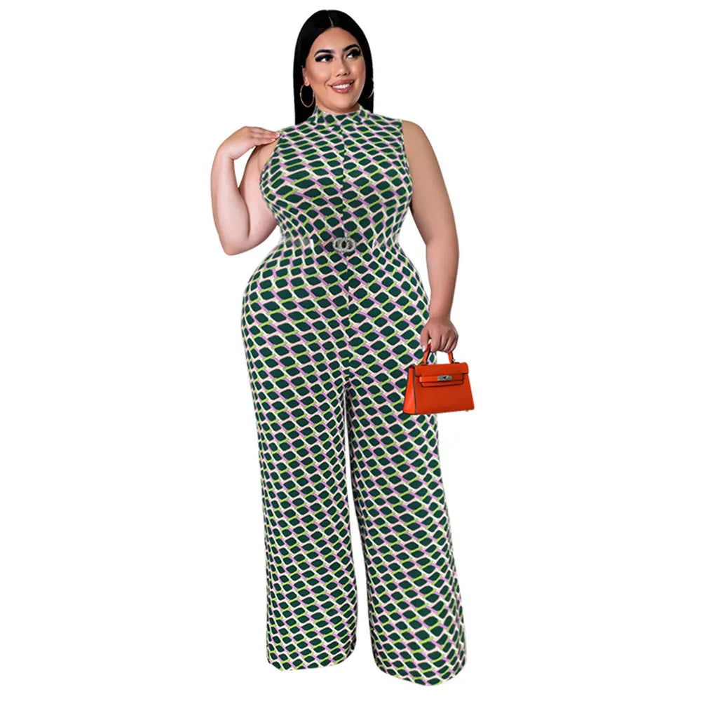 Plus Size Women Jumpsuit Summer Clothes