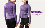 Women Full Zip-up Yoga Top Workout Running Jackets