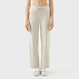 wide leg yoga pants drawstring