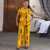 Fashion Pants Set Women Blouse