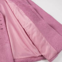 Streetwear Long Hairy Shaggy Blazer Coats