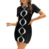 Women Sexy Tight Slit Back Knit Cocktail Dress