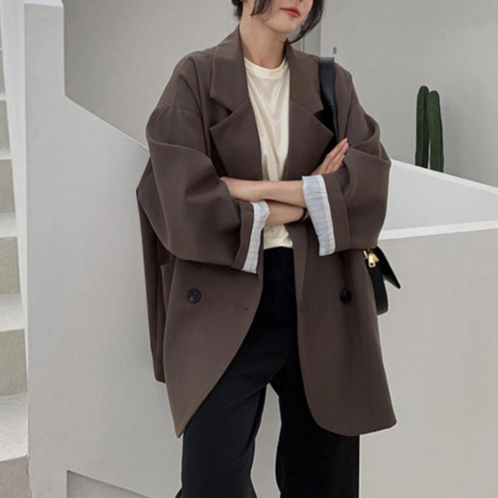 Notched Collar Business Blazer Suit Coat