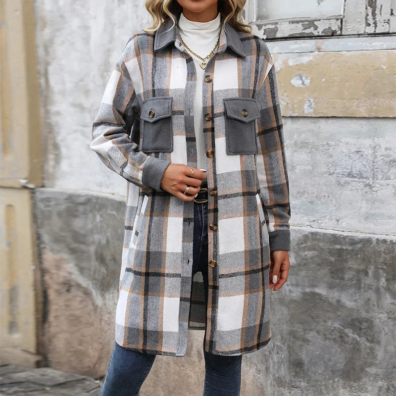 Women Full Sleeve Elegant Maxi Jackets