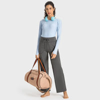 wide leg yoga pants drawstring