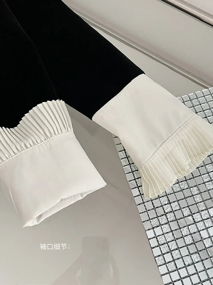 2 Piece Shorts Sets Peter Pan Collar Luxury Cardigans Fashion