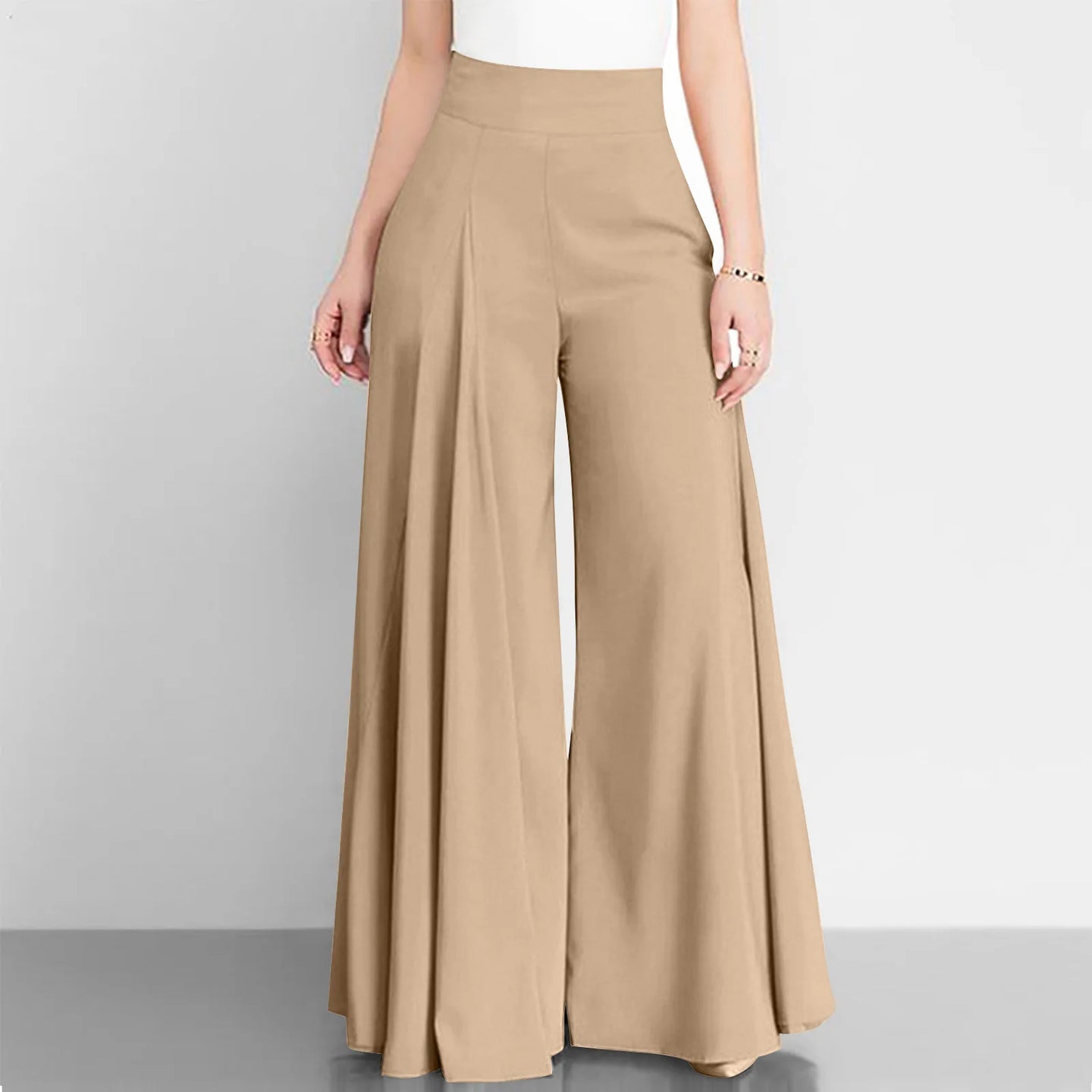 Womens High Waist Wide Leg Pants