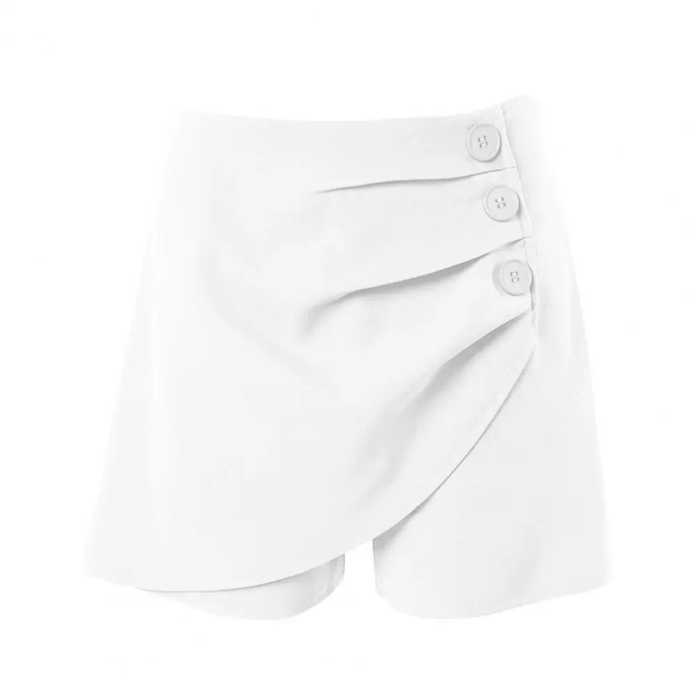 Women Summer Shorts High Waist Asymmetric